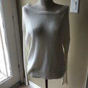 Cream long sleeve knit